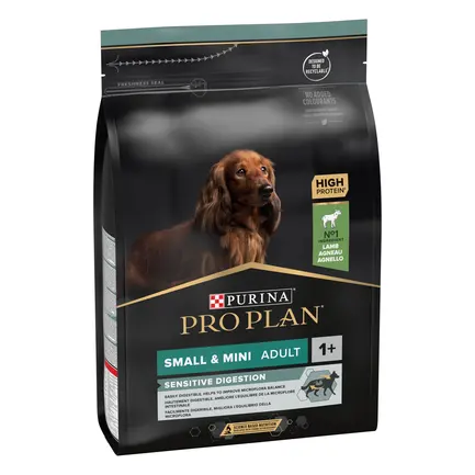 Сухий корм PRO PLAN Small&Mini Adult 1+ Sensitive Digestion для дорослих собак дрібних порід з чутливим травленням з ягням 3 кг: додаткове фото 3