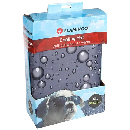 Flamingo Cooling Pad Drop ФЛАМІНГО ОХОЛОДЖУВАЛЬНА ПІДСТИЛКА КРАПЛІ для собак і котів XL