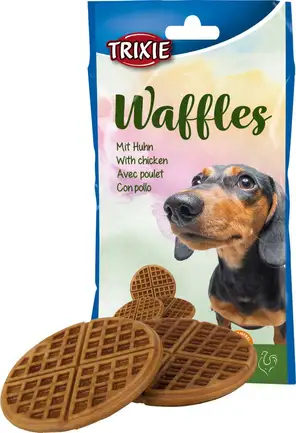 Ласощі Trixie Waffles для собак, з куркою 7 см, 3 шт, 100 г: додаткове фото 3