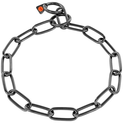 Sprenger Collar Long Link СПРЕНГЕР НАШИЙНИК для собак, довга ланка 4 мм, воронована нержавіюча сталь 4 мм, 66 см