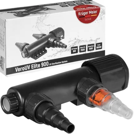 Стерилізатор Kruger Meier VeroUV Elite 900 9W для акваріумів до 450 л і ставків до 8000 л: додаткове фото 6