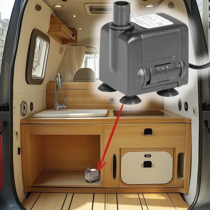 Помпа підйомна Kruger Meier HydroSpark 650 — міні насос 12V, 450 л/год: додаткове фото 6