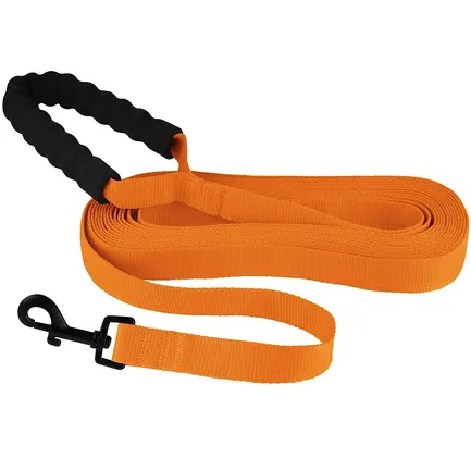 Повідець для Собак Bronzedog Active Нейлоновий з М'якою Ручкою Помаранчевий M: додаткове фото 2