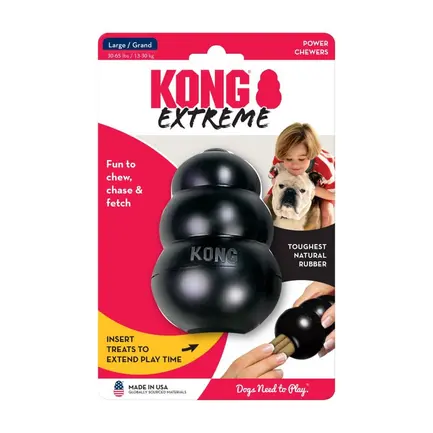 Іграшка KONG Extreme суперміцна груша-годівниця для собак середніх і великих порід, L: додаткове фото 2