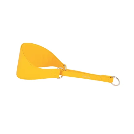 Нашийник-зашморг "CoLLaR GLAMOUR" для хортів без прикрас (ширина 75мм, довжина 38-47см) жовтий: додаткове фото 2