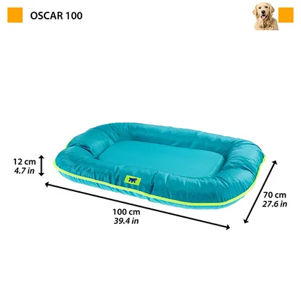 Ferplast OSCAR 100 BLUE М&#039;яке місце блакитне, TECH-текстиль — Фото 1