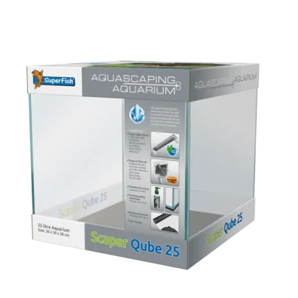 Акваріум скляний - Superfish Scaper Qube 25 (A4051705)