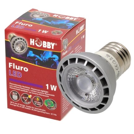 Ультрафіолетова лампа LED для тераріумів Hobby Fluro LED 1 W (37600)