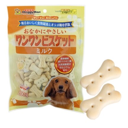 DoggyMan Healthy Biscuit Milk ДОГГІМЕН БІСКВІТ З МОЛОКОМ печиво, ласощі для собак 0,2 кг