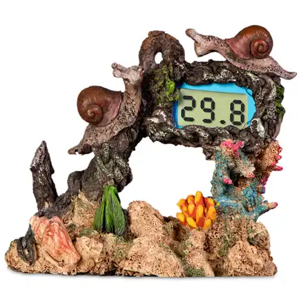 Декорація Yusee Aquarium Decor Thermometer з термометром LCD 14X6X11см (ys201030): додаткове фото 4