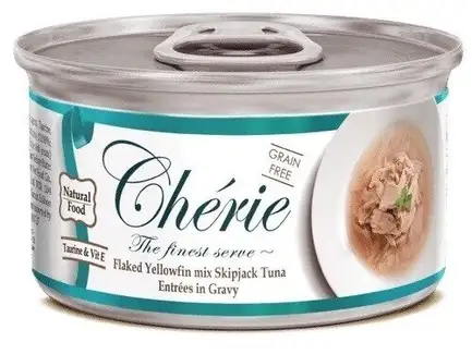 Cherie Flaked Yellowfin Mix Вологий корм для котів з міксом тунця, 80 г