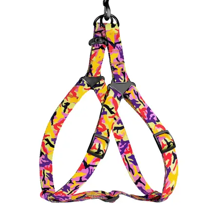 Шлея для Собак BronzeDog Urban Camo Нейлонова Помаранчева L: додаткове фото 2