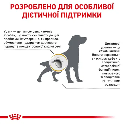 Дієтичний сухий корм Royal Canin URINARY S/O DOG для собак 2 кг: додаткове фото 5