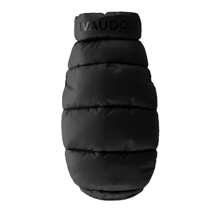 Курточка для собак WAUDOG Re-clothes двостороння, L55, A 52-55, B 77-79, C 50-55, чорний: додаткове фото 4