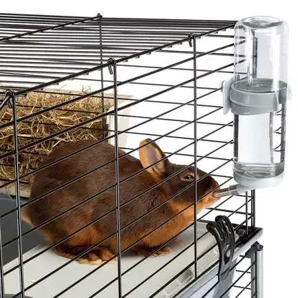 Ferplast CAGE RABBIT 100 DOUBLE Клітка 2 поверхи для кролів чорна: додаткове фото 8