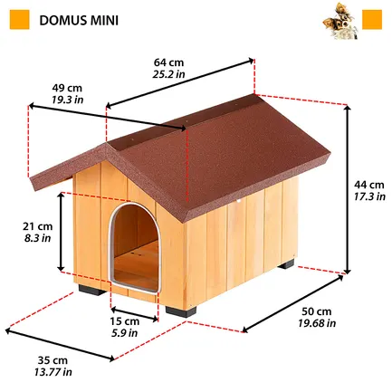 Ferplast DOMUS MINI Буда для собак дерев&#039;яна — Фото 1