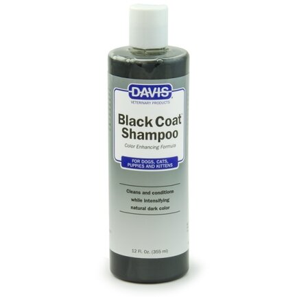 Davis Black Coat Shampoo ДЕВІС БЛЕК КОУТ шампунь для чорної шерсті собак і котів, концентрат 0,355 л