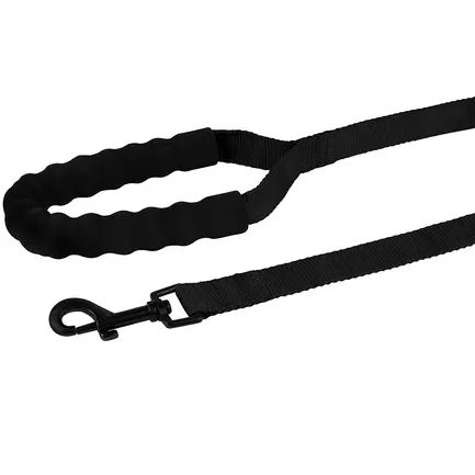 Повідець для Собак Bronzedog Active Нейлоновий з М'якою Ручкою Чорний L: додаткове фото 4