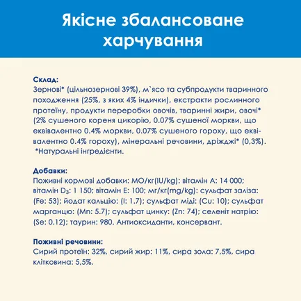 Сухий корм CAT CHOW Feline 3-in-1 для дорослих котів з формулою потрійної дії з куркою 15 кг: додаткове фото 12