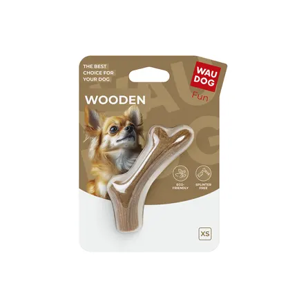 Іграшка для собак WAUDOG Fun Wooden Ріг, XS, 10 см: додаткове фото 2
