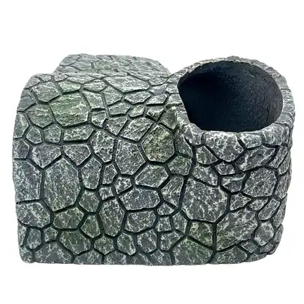 Декорація Hobby Cracked Rock Cave 2 19x14x8см для акваріума і тераріуму (41793): додаткове фото 4