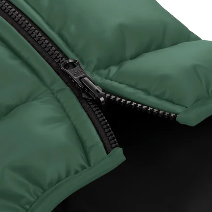 Курточка для собак WAUDOG Re-clothes двостороння, M40, A 38-40, B 63-66, C 39-42, смарагдовий: додаткове фото 3