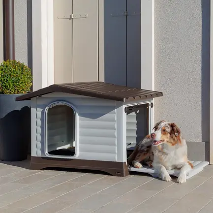 Ferplast DOGVILLA 90 Буда пластик з відкрив боковиною: додаткове фото 4