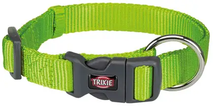 Нашийник Trixie Premium для собак, нейлон, S–M: 30–45 см/15 мм, яскраво-зелений