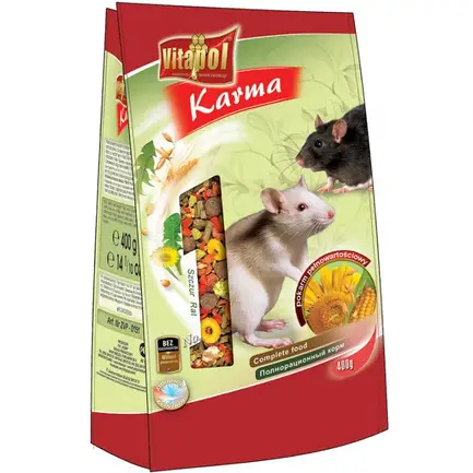 Корм Vitapol для декоративних щурів, м'яка упаковка, 400 г