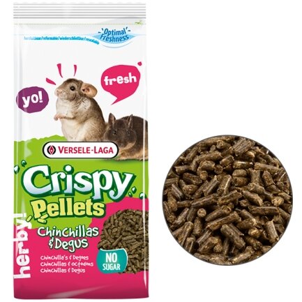 Versele-Laga Crispy Pellets Chinchillas &amp; Degus ВЕРСЕЛЕ-ЛАГА КРІСПІ ШИНШИЛА ДЕГУ корм для шиншил та дегу 1 кг