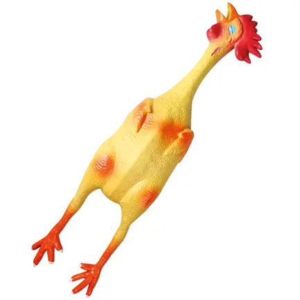 Flamingo Latex Chicken ФЛАМІНГО КУРКА латексна іграшка з пищалкою для собак 11х8х49 см
