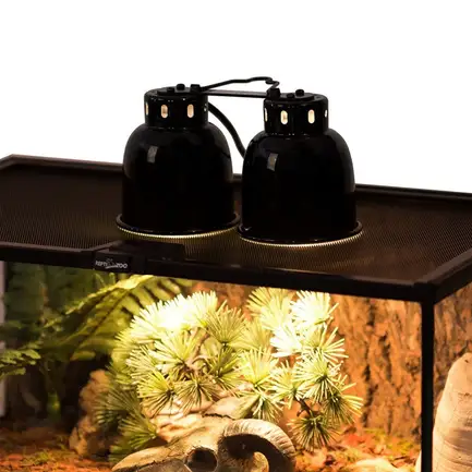 Подвійний світильник для ламп Repti-Zoo 2х40 Вт (DRL02): додаткове фото 6