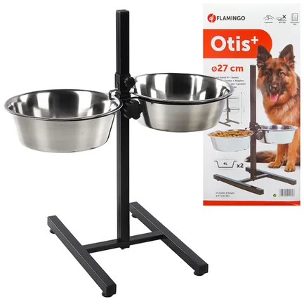 Flamingo Otis+ H-Stand L ФЛАМІНГО ОТІС+ миски для собак на штативі, 2х4л 2х4 л, h=60 см