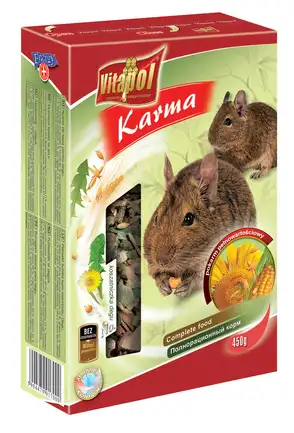 Корм Vitapol повнораціонний, для дегу, 450 г