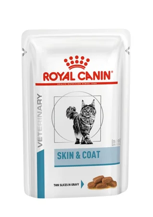 Дієтичний вологий корм Royal Canin SKIN&COAT CAT (шматочки у соусі) для котів 85 г