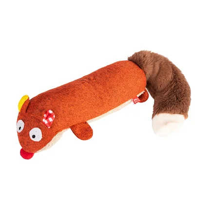 Іграшка для собак WAUDOG Fun Plush Лисиця, трикотаж, Ш 5 см, Д 18 см, M: додаткове фото 2