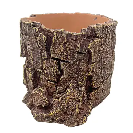 Декорація Hobby Forest Stump 14×12,5×10 см - декоративний пень, поїлка для тераріуму (40848): додаткове фото 5