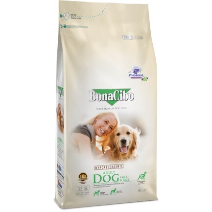 BonaCibo Adult Dog Lamb&amp;Rice 4 kg