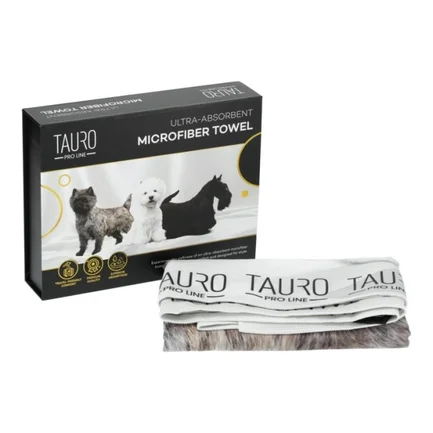 Tauro Pro Line Рушник з мікрофібри високопоглинальний з тер'єрами, 80 x 160 см: додаткове фото 4