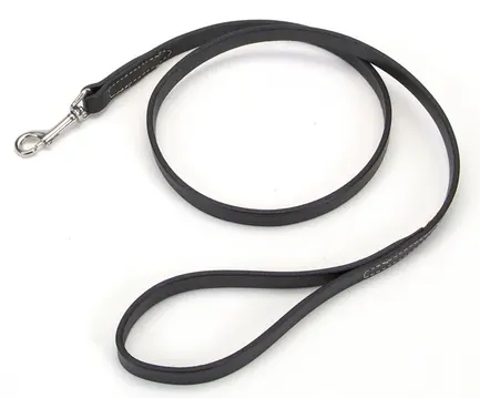 Coastal Circle-T Dog Leash КОСТАЛ СЕРКЛ-Т шкіряний повідець для собак, 2смХ1.2м Чорний