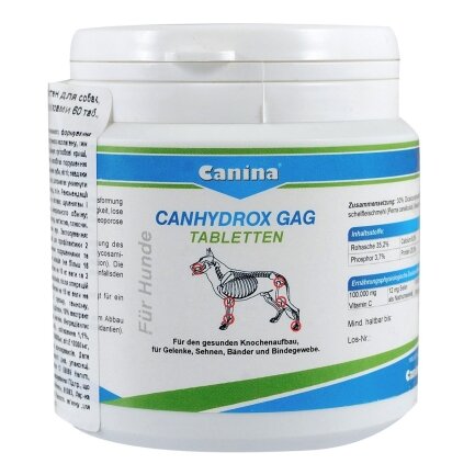 Вітаміни Canina Canhydrox GAG для собак, при проблемах з суглобами та м&#039;язами, 100 г (60 таб)