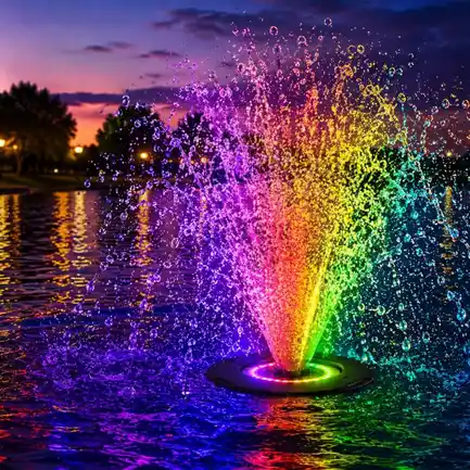 Фонтан, аератор для ставка Kruger Meier PondSplash Elite LED 40000 з LED-підсвіткою 40000 л/год: додаткове фото 6