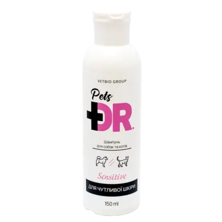 Шампунь Dr.Pets для чутливої шкіри, для собак та котів, 150 мл