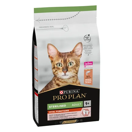 Сухий корм PRO PLAN Sterilised Adult 1+ Vital Functions для дорослих котів після стерилізації з лососем 1,5 кг: додаткове фото 2