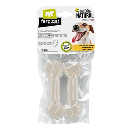 Ferplast GOODB NAT CHICK BONE M 70g x2 Жувальна іграшка д/собак