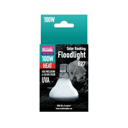 ARCADIA SOLAR BASKING FLOODLIGHT 100 WATT (R2100125) світло-теплова лампа для рептилій