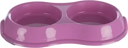 Миска Trixie для собак, подвійна, 2х200 л, d:11 см, 26х4х14 см (пластик): додаткове фото 4