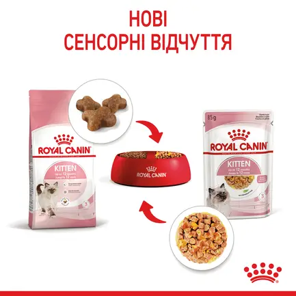 Вологий корм Royal Canin KITTEN INSTINCTIVE IN JELLY для кошенят всіх порід 85 г: додаткове фото 4