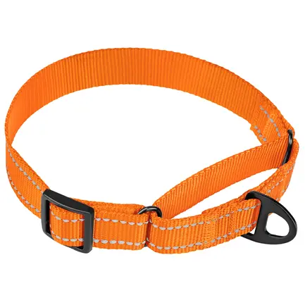 Нашийник для собак Мартінґейл Bronzedog Active нейлоновий зі світловідбиттям оранжевий L: додаткове фото 2