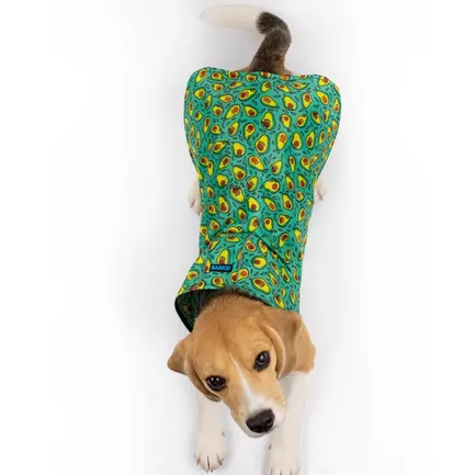 Дощовик для собак Barksi Textile з капюшоном Авокадо L: додаткове фото 3
